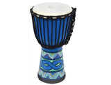 Ecko 12" Painted Djembe Blue