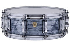 Caisse claire classique en érable Ludwig 5" x 14" bleu ciel nacré
