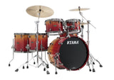 Tama Starclassic Walnut/Birch 5PC Shell Pack LTD Vermillion Bosse Fonce w/Black Nickel Hardware 10 12 14FT 16FT 22BD