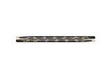 Vater Color Wrap 5A Wood Tip Drumsticks Black Optic