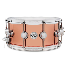 DW Polished Copper 6.5x14 Snare Drum DCMC36514SCX714