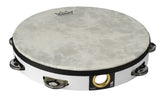 Remo Tambourine 10" Single Jingle w/ Fiberskyn White