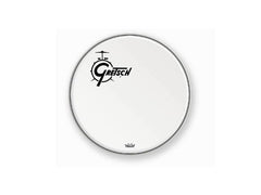Peau de grosse caisse résonante Gretsch 18" avec logo décalé