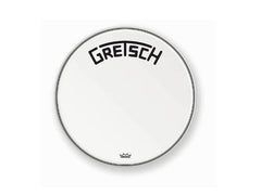 Peau de grosse caisse résonante Gretsch 18" avec logo Broadkaster