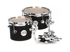 DW Design Series 6 & 8 Inch Concert Tom Set W/ Mount DDCT01BLCR