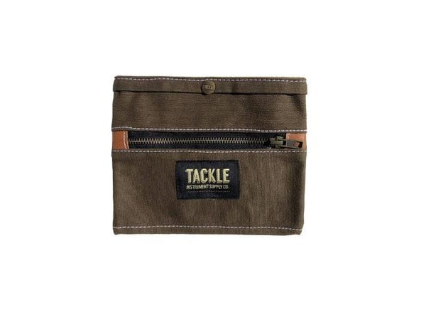 Tackle Waxed Canvas Gig Pouch Forest Green