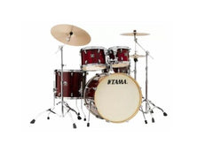 Tama Superstar Classic Maple Exotic Lot de 5 coques 10 12 16 14SN 22BD Grenat brillant Pin à écorce de dentelle